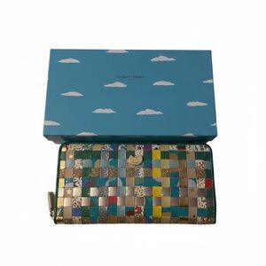 Tsumori Chisato Carry Woven Leather Wallet Multicolor Japan New in Box